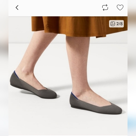 Rothy's Gray and Red Flats - Picture 6 of 6